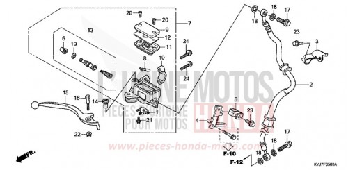 FRONT BRAKE MASTER CYLINDER (CBR250R) CBR250RD de 2013
